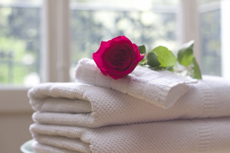 chambre-hote-LA ROQUETTE SUR SIAGNE-min_towel_rose_clean_care_salon_spa_white_bath-731641